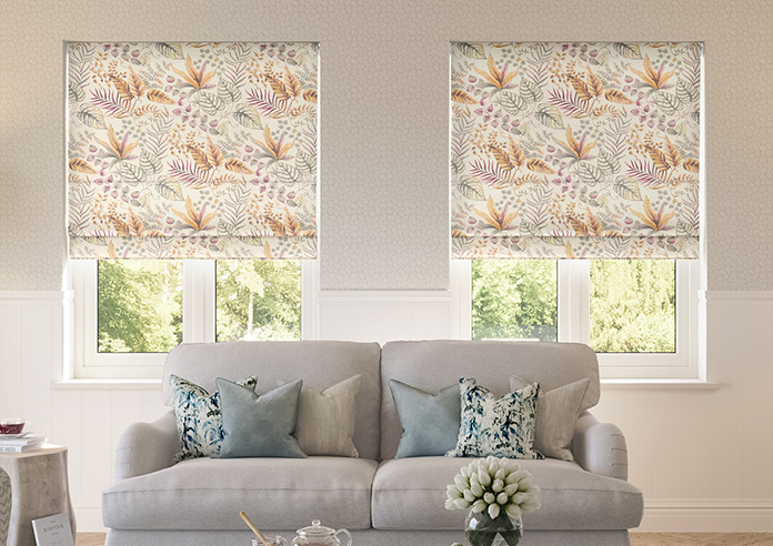 Paloma, Amber - Motorised Roman Blind - Image 3